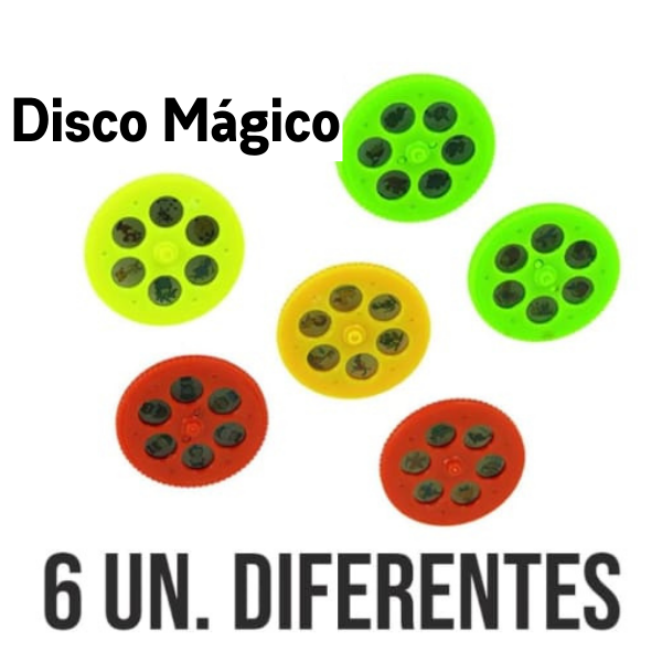 Disco Mágico- 6 Discos EXTRAS de Projeção