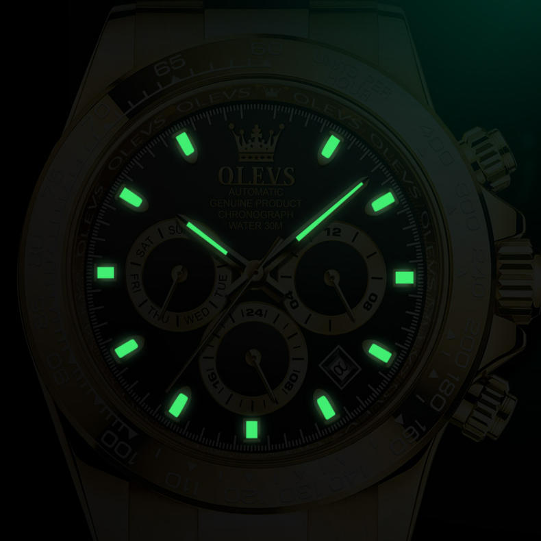 Relógio OLEVS Automático Edição Luxo- Aço inoxidável ORIGINAL