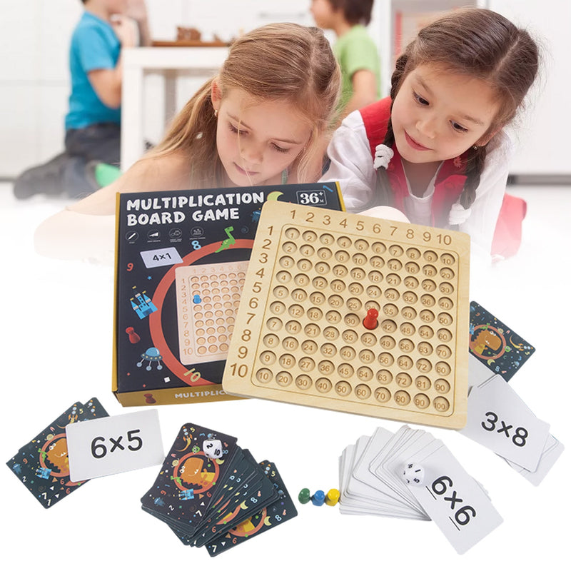 Wooden- Brinquedo Montessori de Multiplicação